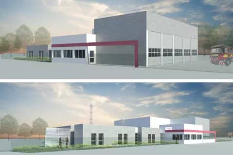 Caserne de pompier - bâtiment militaire